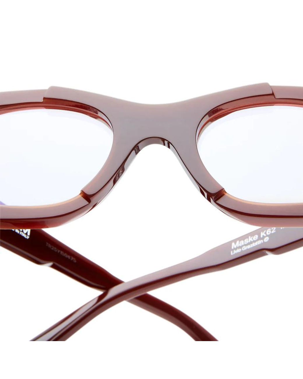 Kuboraum White Maskek62 Geometric-Frame Glasses for men