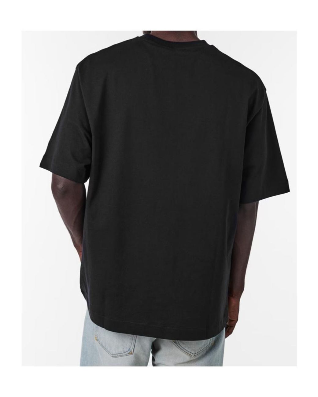 Off-White c/o Virgil Abloh Black Logo Crew Neck T-Shirt for men