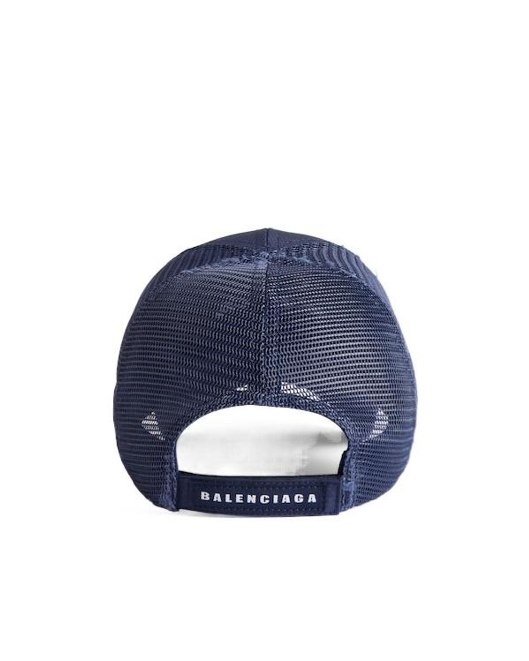 Balenciaga Perforated Trucker Cap in Blue for Men | Lyst