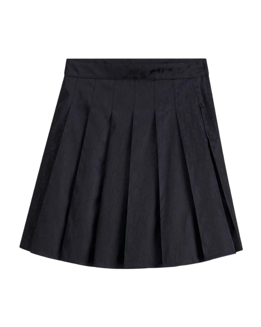 Dior Black Pleated Miniskirt