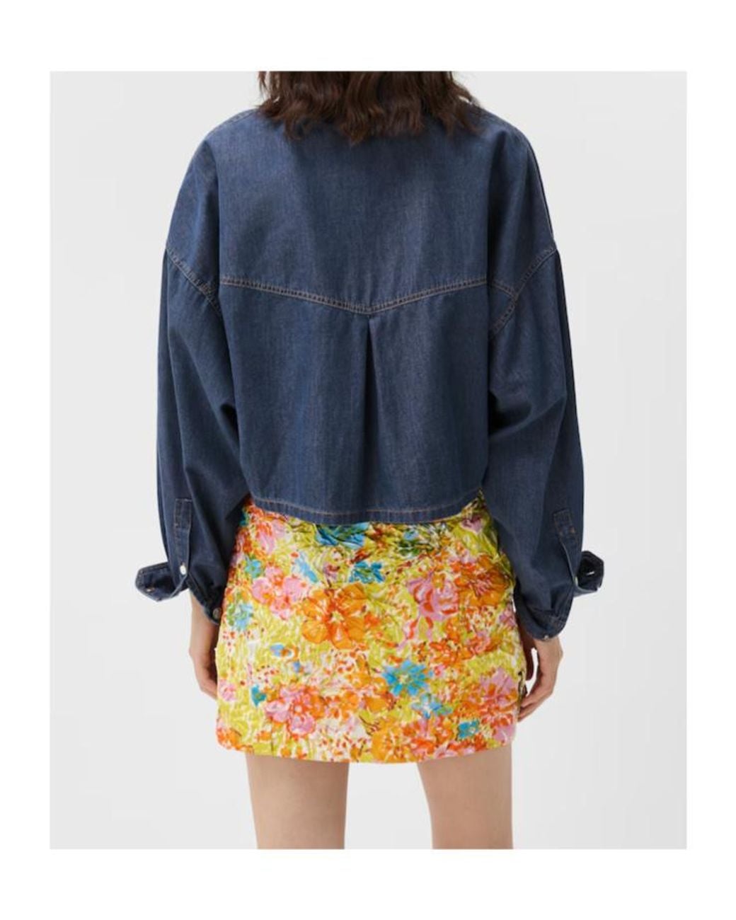 Versace Blue Loose Fit Denim Jacket