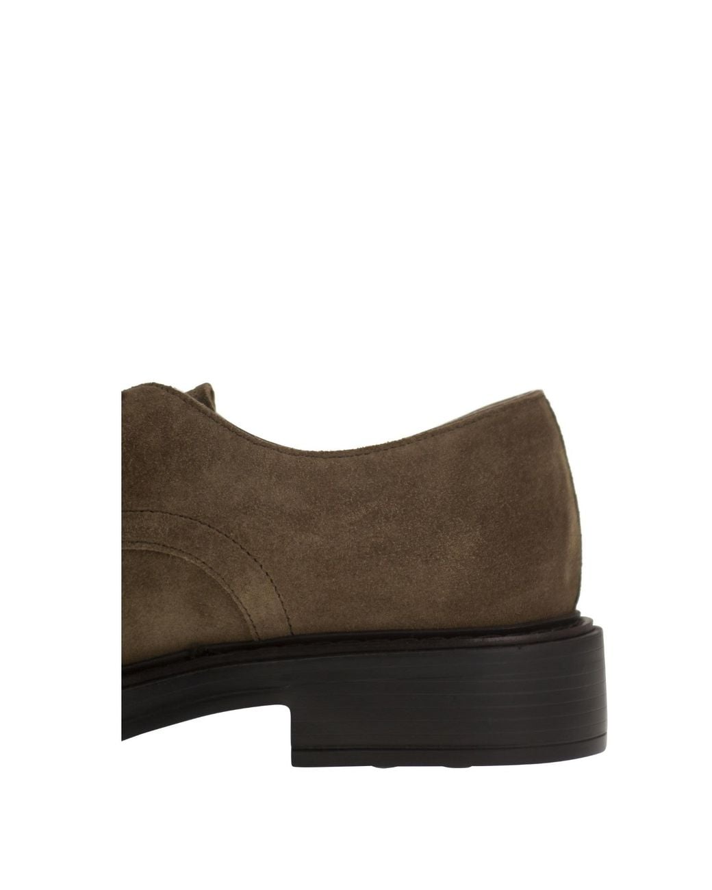 Tod's Brown Round Toe Lace-Up Shoes for men