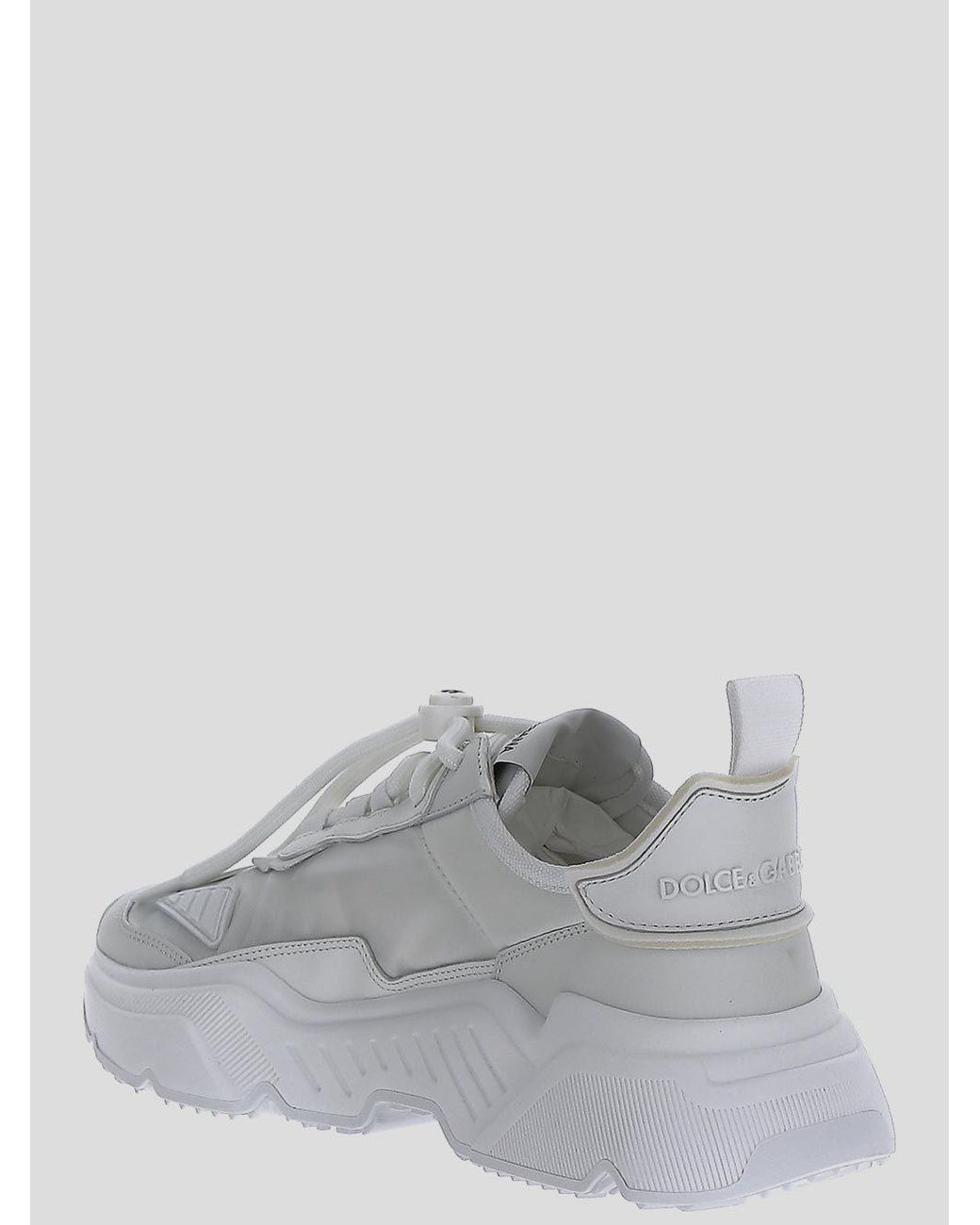 Dolce & Gabbana Gray Daymaster Logo-Patch Sneakers