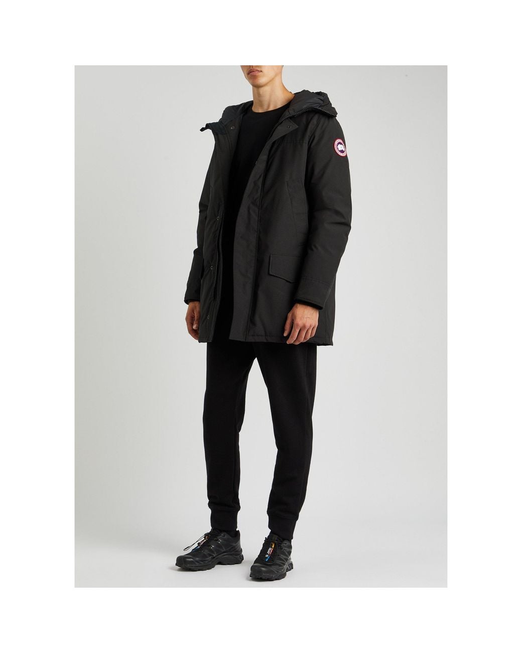 Canada Goose Black Light, Warm And Windproof Coat for men