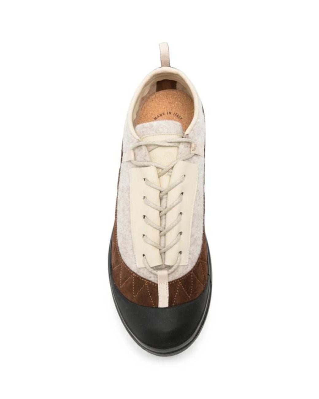 RANRA Brown Round-Toe Sneakers for men