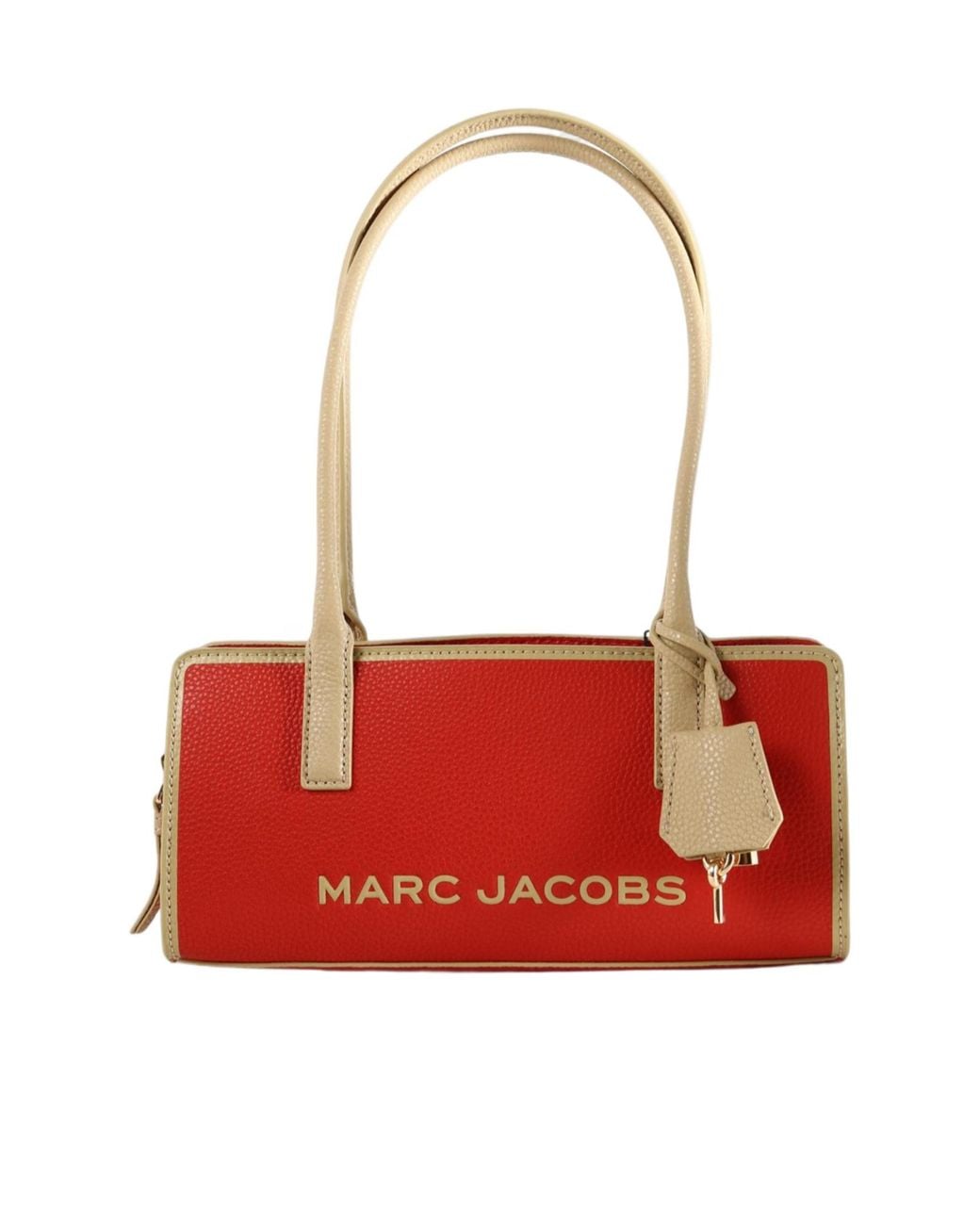 Marc Jacobs Red Logo-Plaque Shoulder Bag