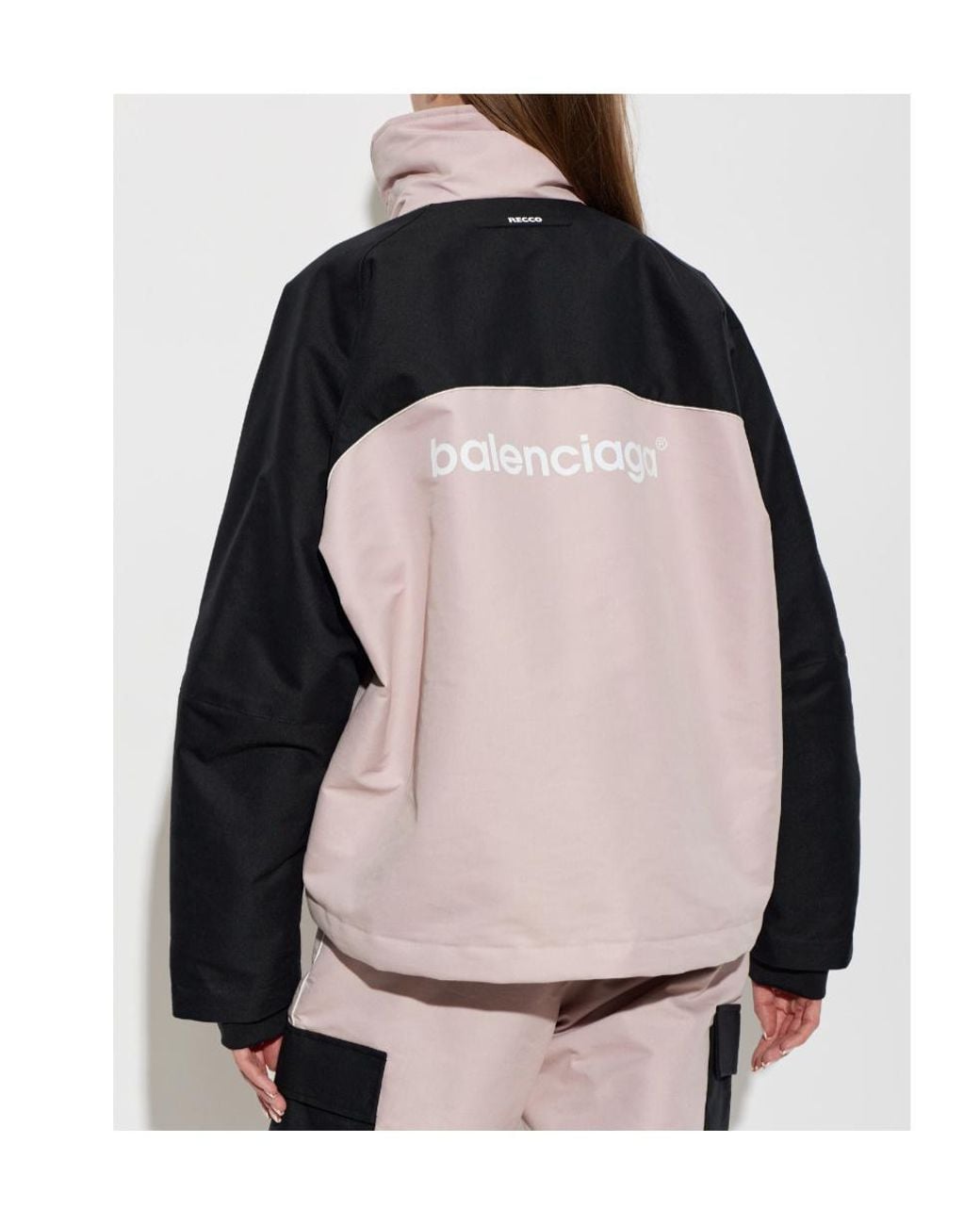 Balenciaga Multicolor Long-Sleeve Stand-Collar Ski Jacket