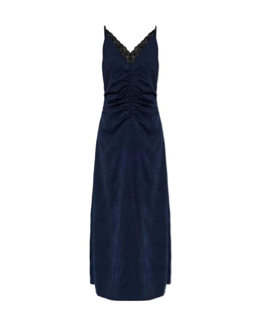 Baum und Pferdgarten Blue Atalie Lace-Trim Maxi Dress