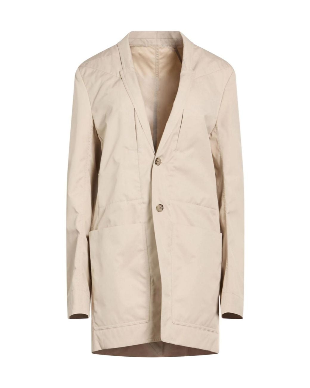 Rick Owens Natural Minimalist Single- Blazer