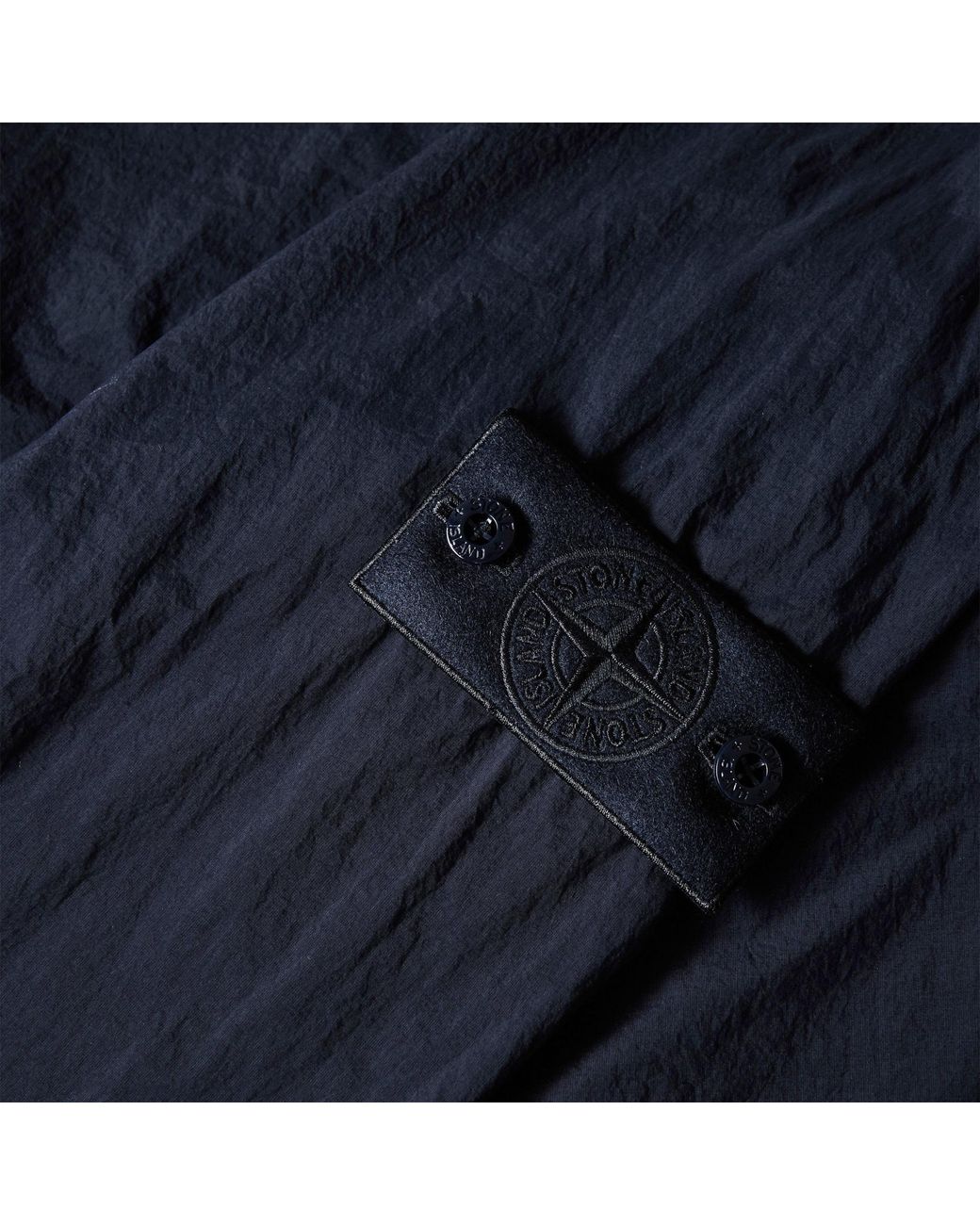 Stone Island Blue Shirt-Style Overshirt for men