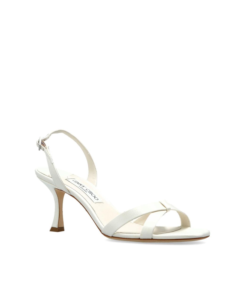 Jimmy Choo White 'Elsy' Heeled Sandals