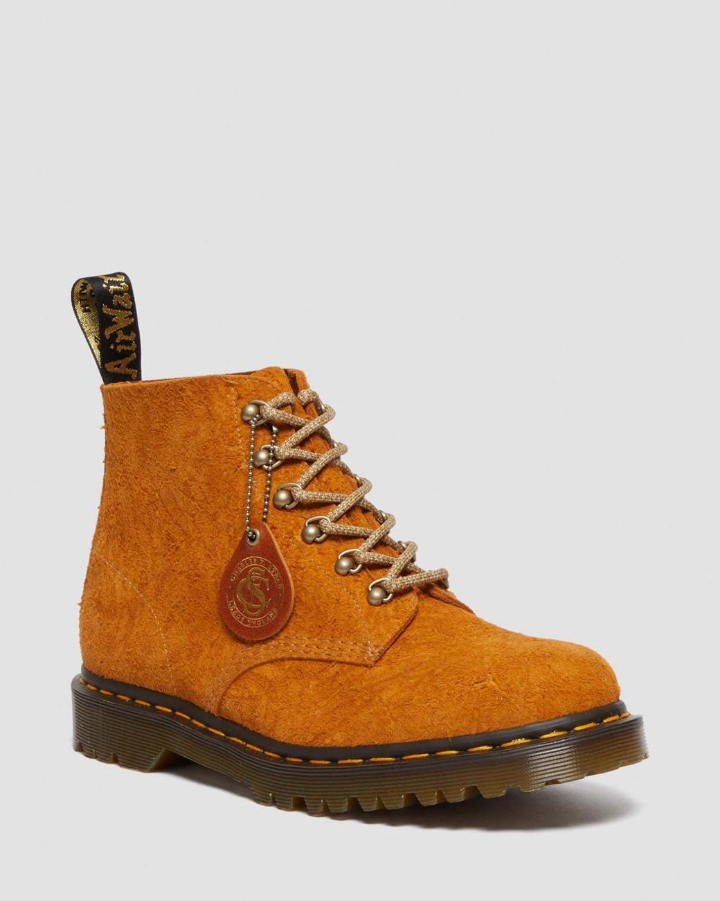 Dr. Martens Brown 101 Lace-Up Suede Boots for men