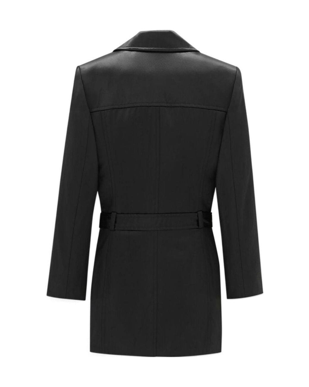 Saint Laurent Black Saharienne Double-Breasted Belted Jacket