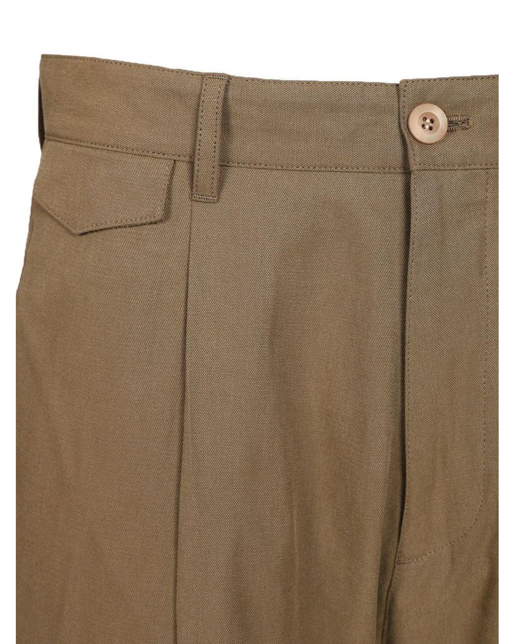 Paul Smith Natural Pleated Relaxed-Fit Pants for men