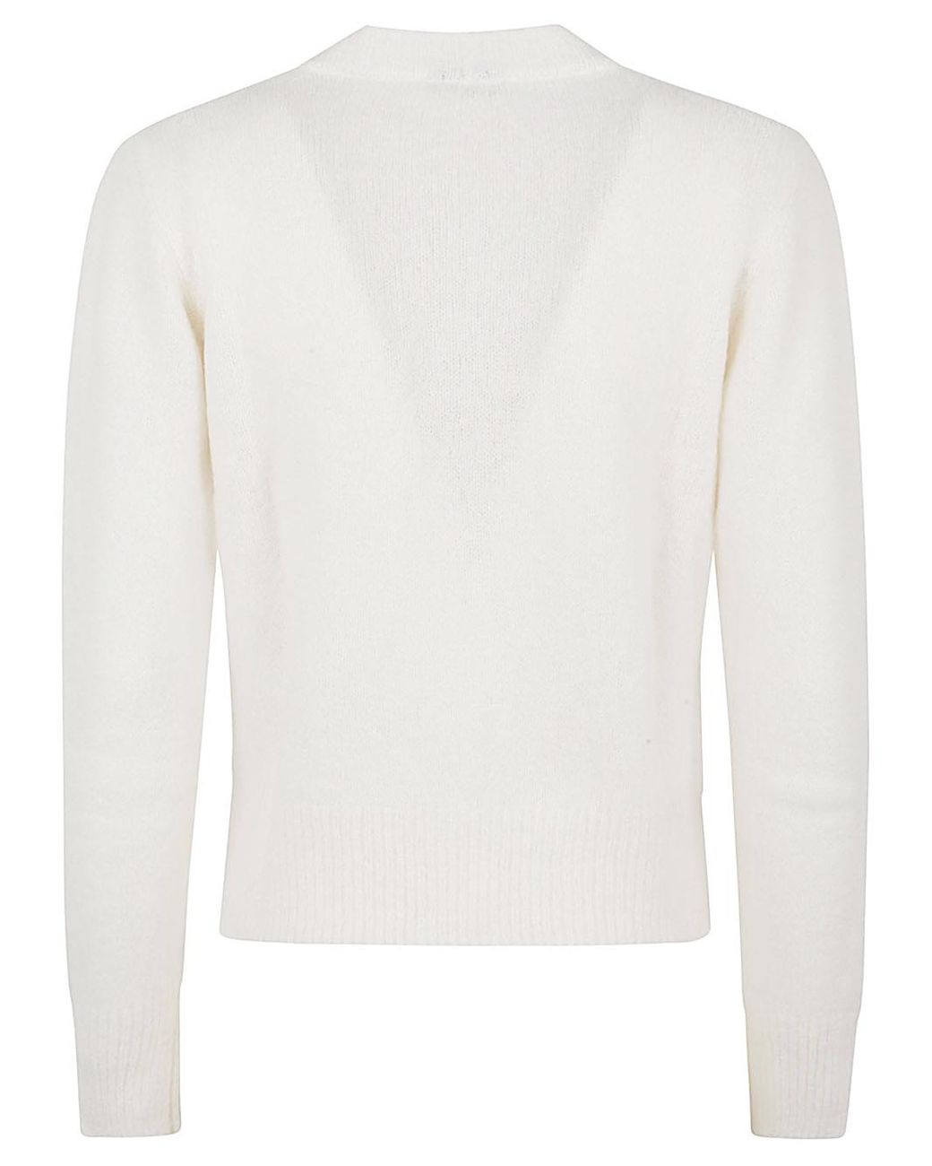 Baserange White Long-Sleeved Cardigan