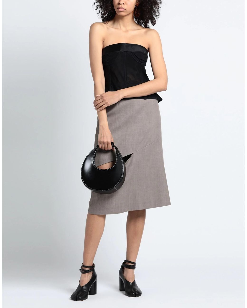 Maison Margiela Black Off-The-Shoulder Top