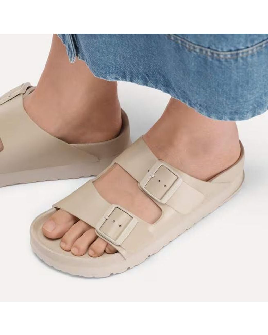 Birkenstock White Papillio Platform Sandals