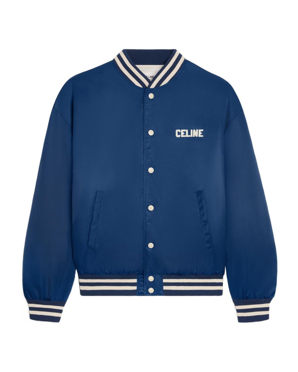 Céline Blue Loose Teddy Jacket for men
