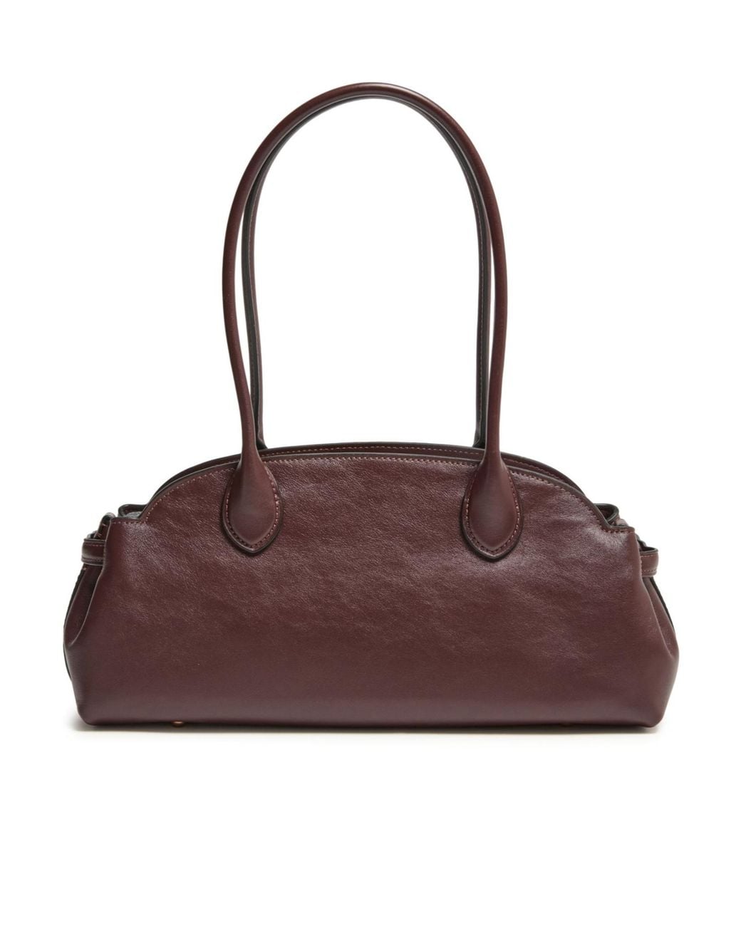 COACH Brown Empire Carryall 34 Glazed Leather Shoulder Bag