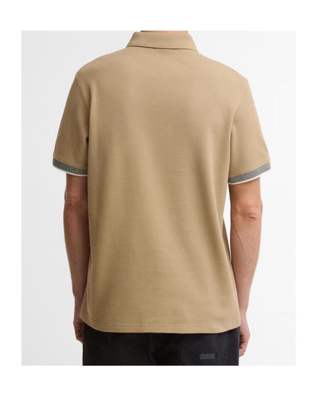 Barbour Natural Logo Embroidered Polo Shirt for men