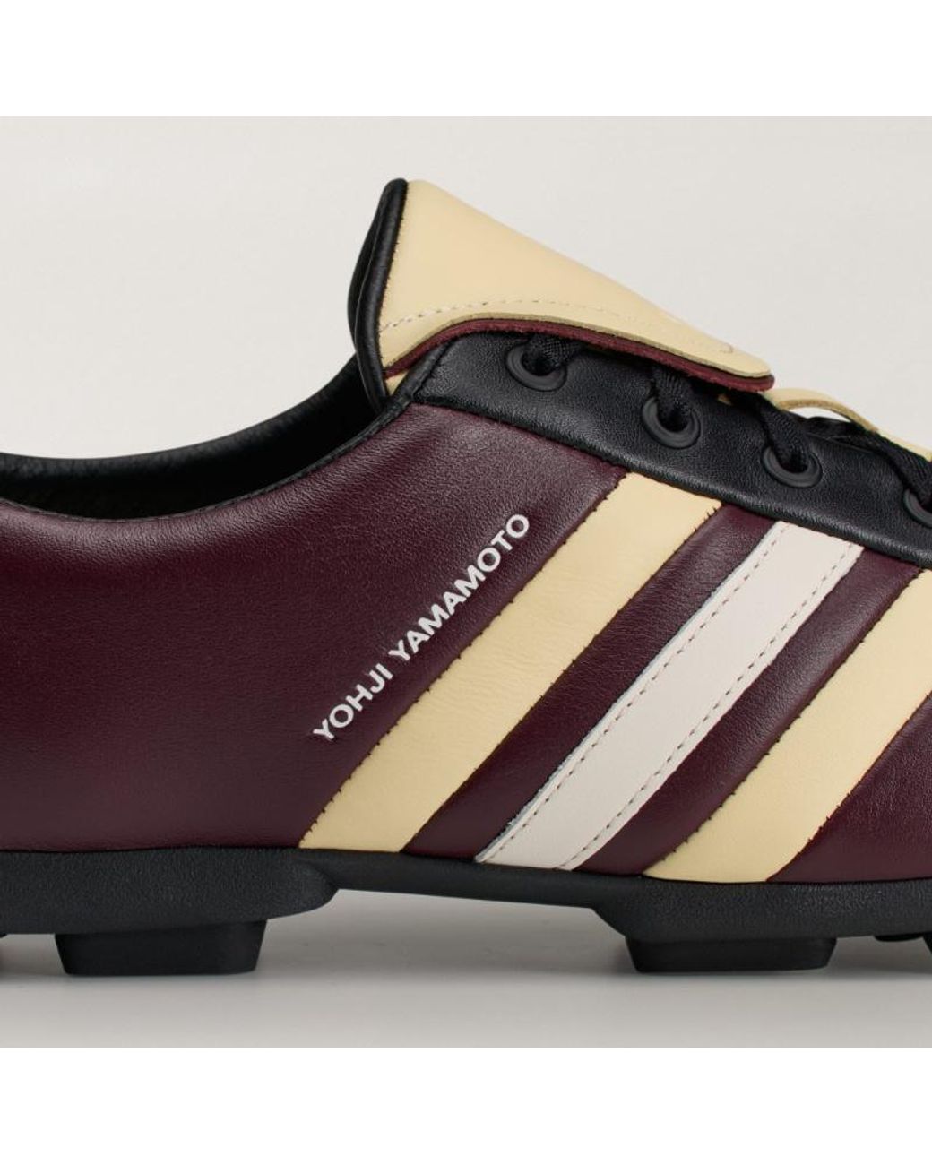 Y-3 Brown Field Leather Sneakers for men