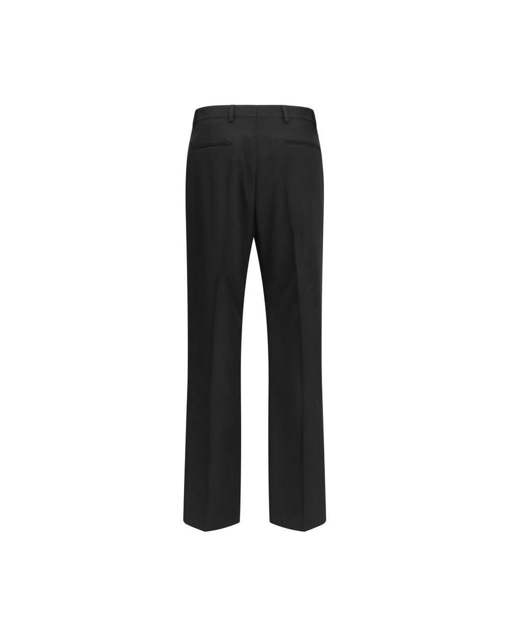 Valentino Black Pleated Slim Fit Pants for men