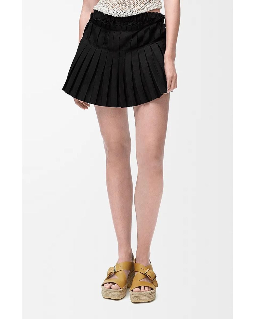 Loewe Black Pleated Shorts