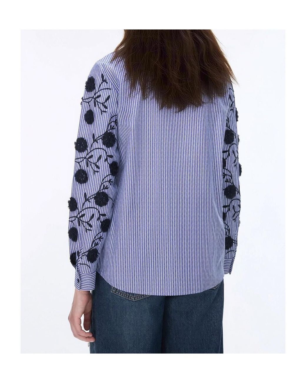 iBlues Blue Striped Shirt
