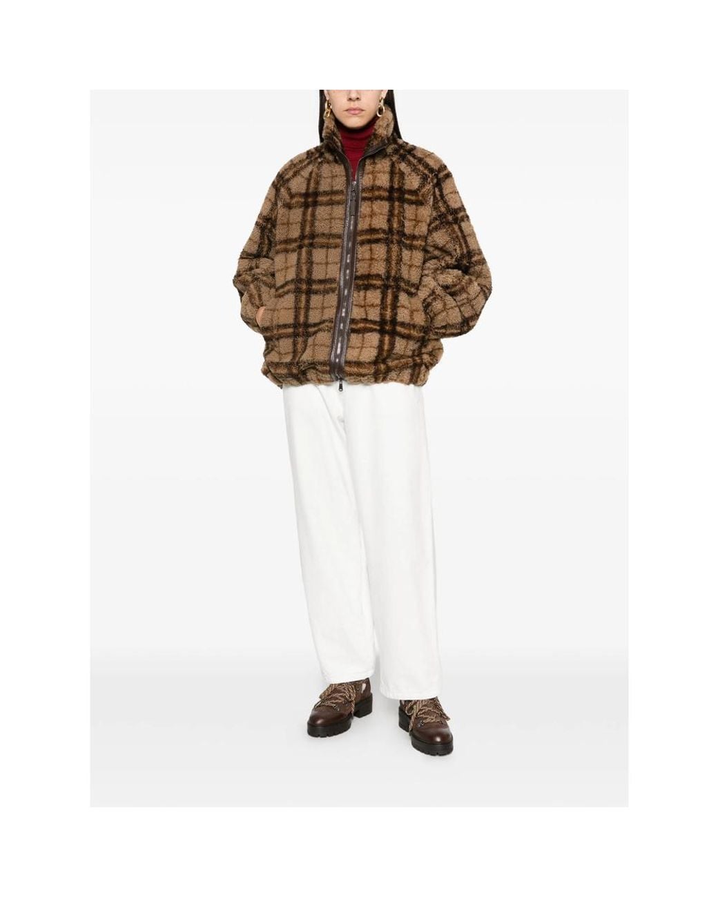Brunello Cucinelli Brown Long-Sleeve Casual Jacket