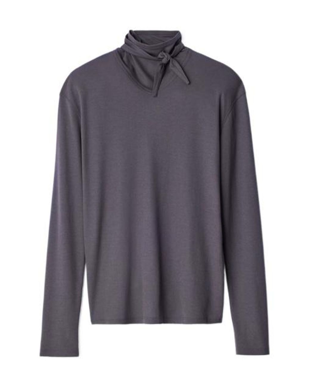 Lemaire Blue Tie-Fastening T-Shirt