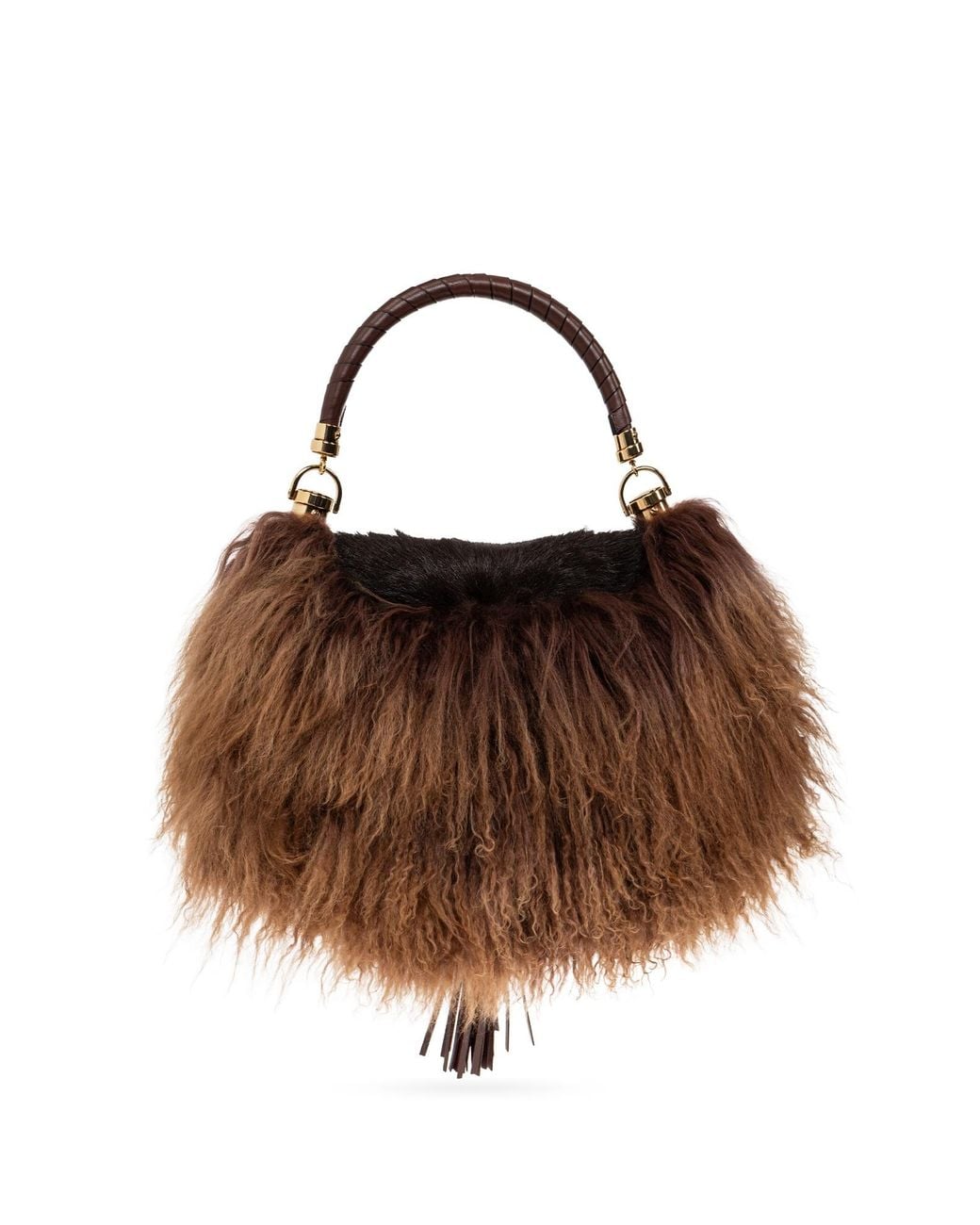 Chloé Brown Chloé Small Marcie Foulard Hobo Bag
