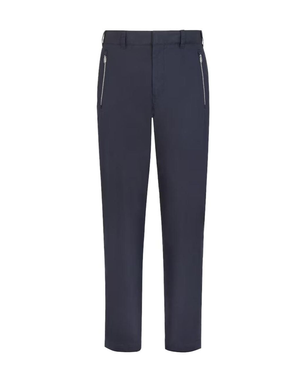 Fendi Blue O'Lock Straight-Leg Trousers for men