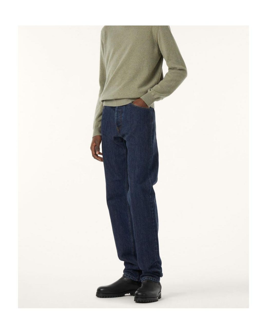 Loro Piana Blue Belt Loops Jeans for men