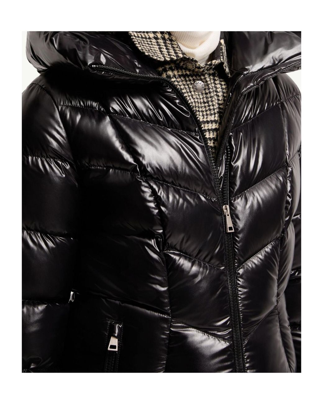 Moncler Black Marusse Hooded Mid-Length Padded Jacket