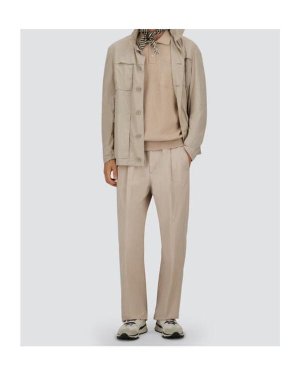 Herno Gray Button-Front Casual Jacket for men