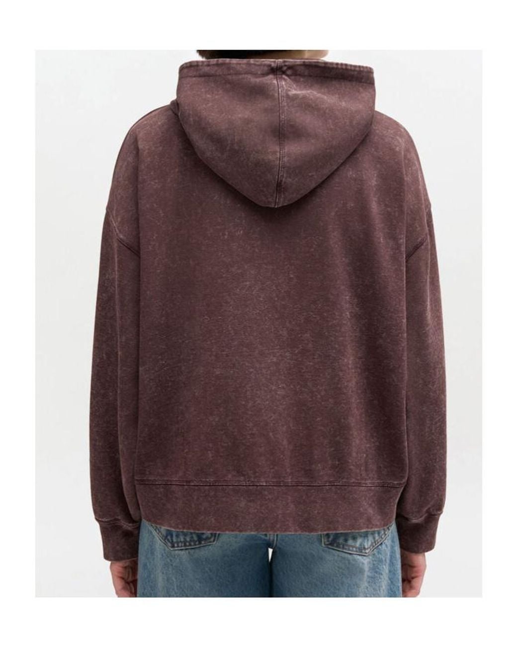 Ganni Brown Vintage Wash Hoodie