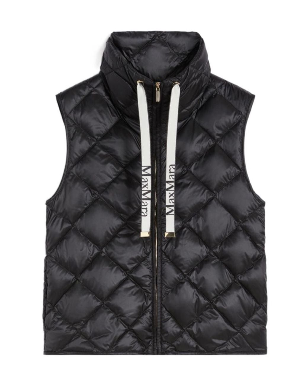 Max Mara Black The Cube Quilted Padded Gilet
