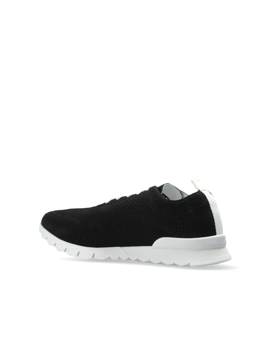 Kiton Black Lace-Up Sneakers for men