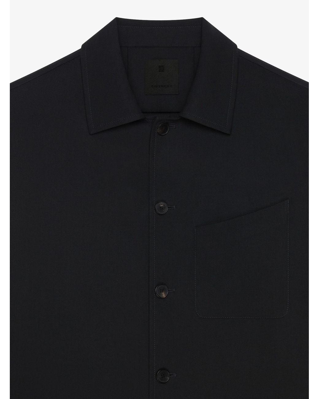 Givenchy Black Chest Pocket Overshirt for men