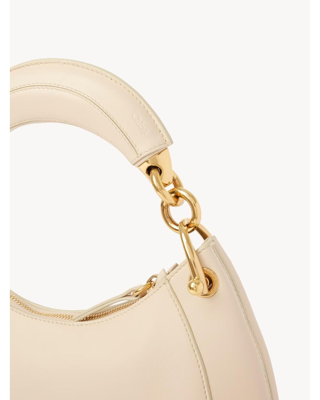 Chloé Natural Chloé Marcie Small Hobo Shoulder Bag