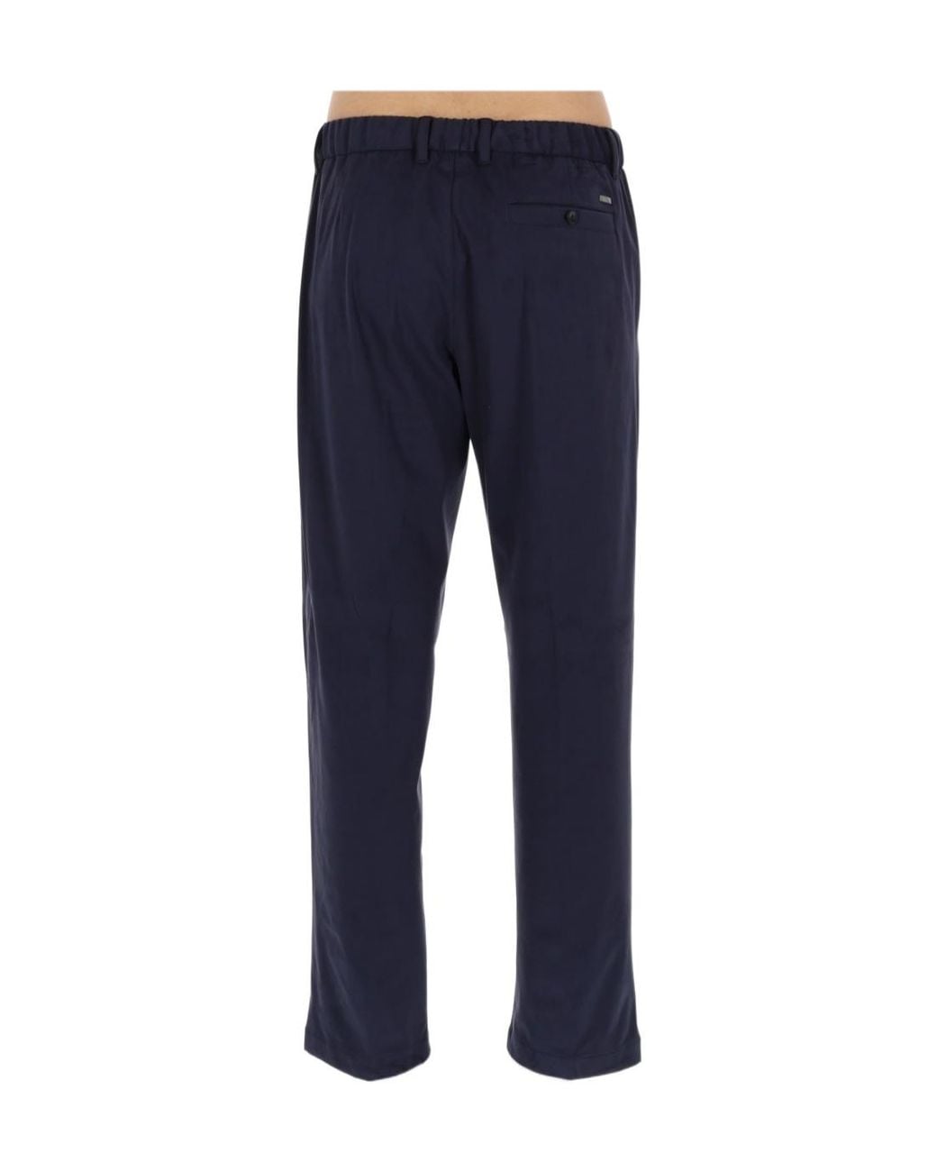 Herno Purple Drawstring Pleated Pants for men