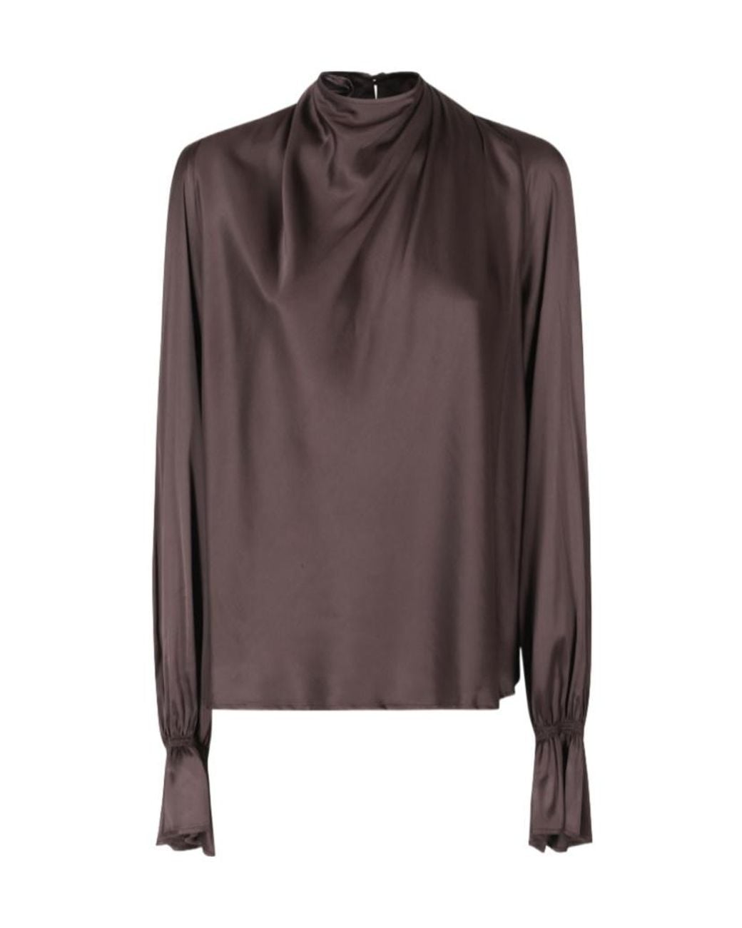 Raquel Diniz Brown Long-Sleeved Cover-Up