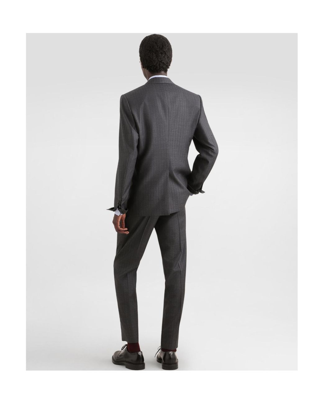 Dolce & Gabbana Black Pleated Trousers for men