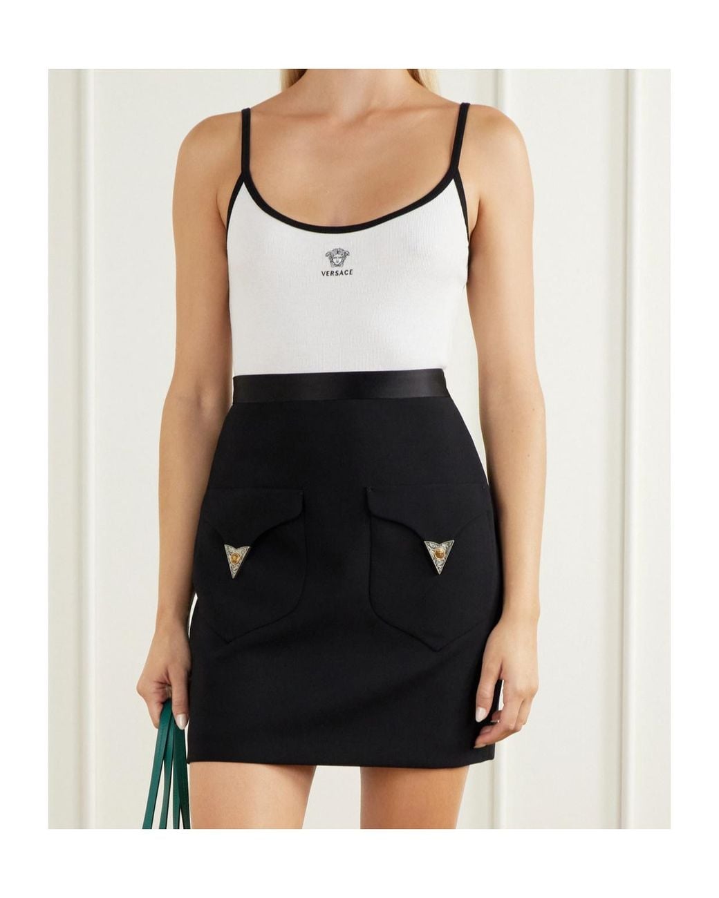 Versace Multicolor Medusa Logo Bodysuit