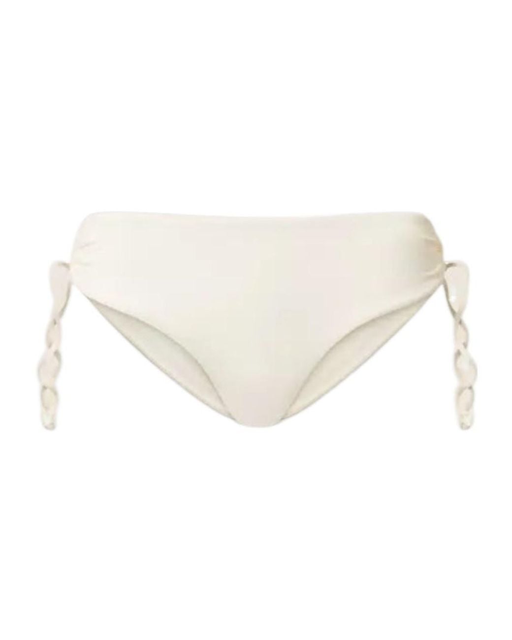Twinset White Drawstring Bikini Bottom