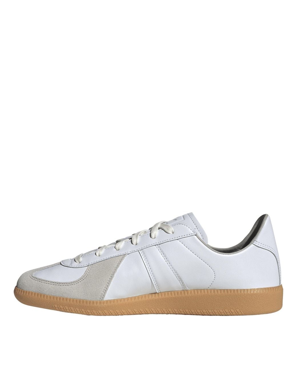 Adidas Originals White Spliced Leather Casual Shoes for men
