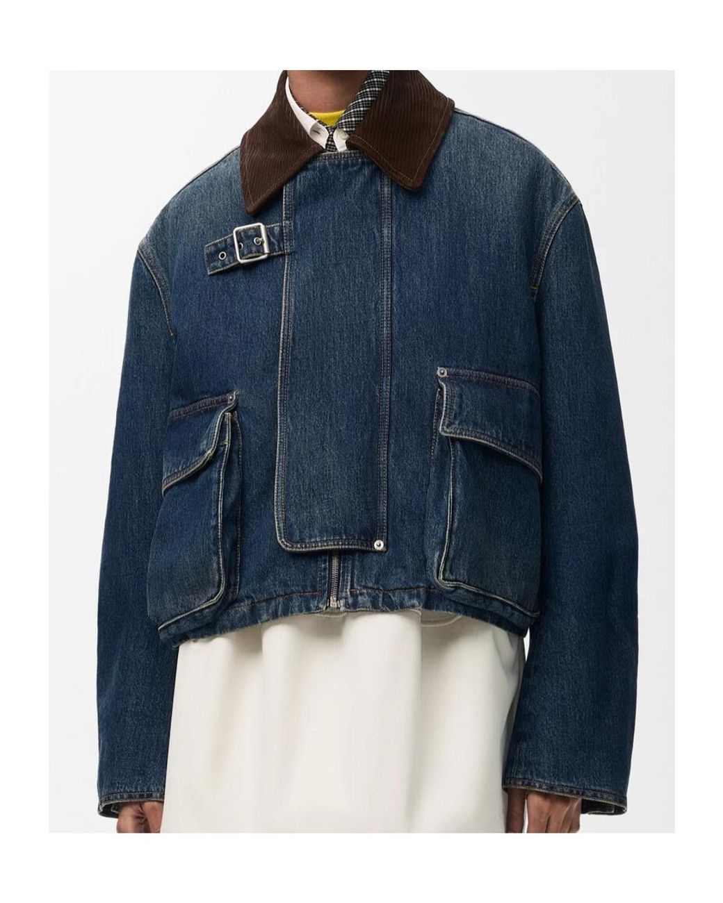 Loewe Blue Short Denim Parka