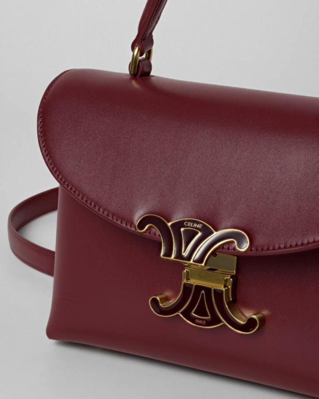 Céline Purple Teen Nino Lock Shoulder Bag