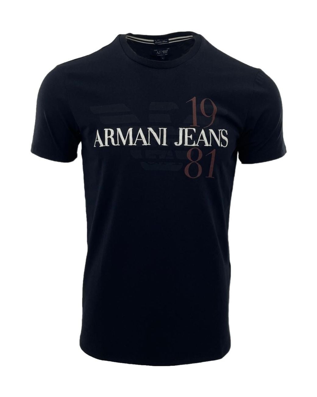 Armani Jeans Blue Item O-Neck Short-Sleeved T-Shirt for men