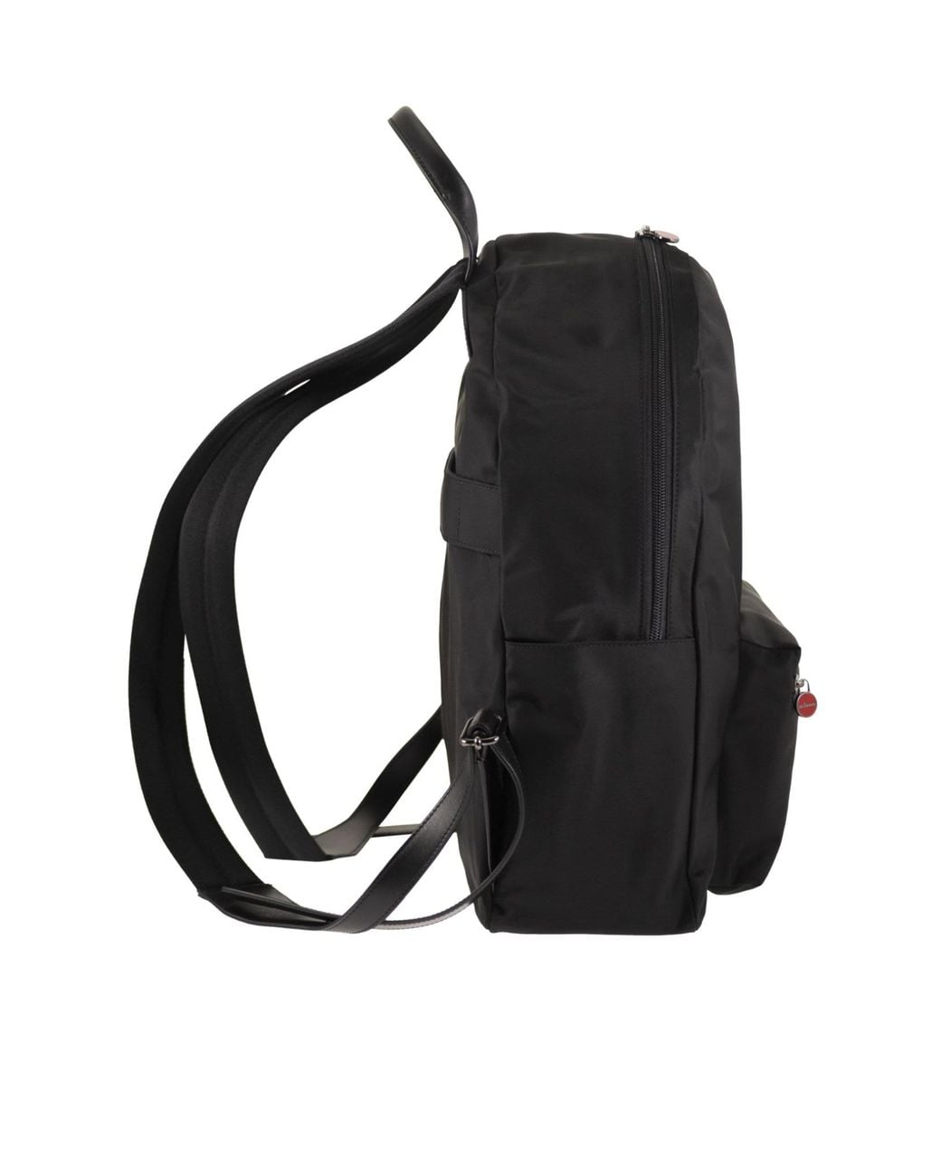 Kiton Black Technical Zip-Front Backpack for men